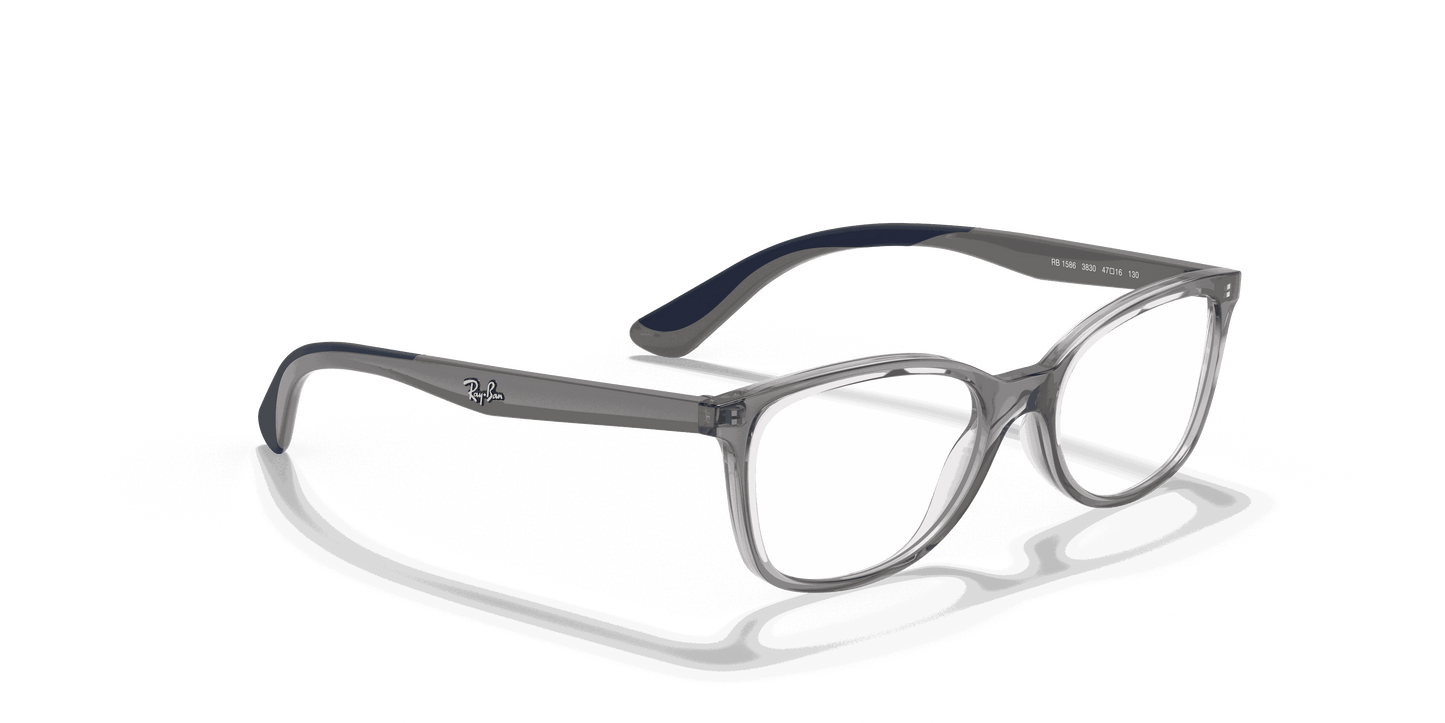 [Clear Lenses, Polished Transparent Grey Frame]
