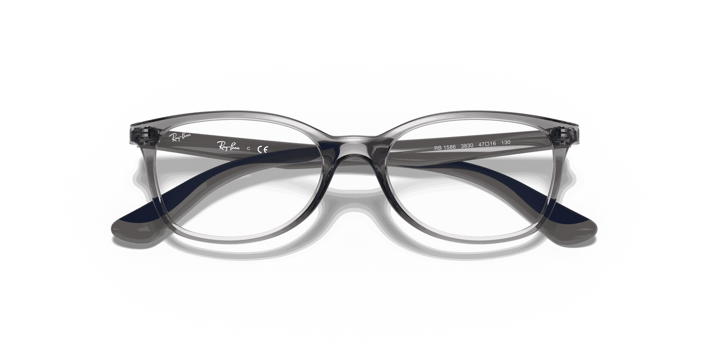 [Clear Lenses, Polished Transparent Grey Frame]