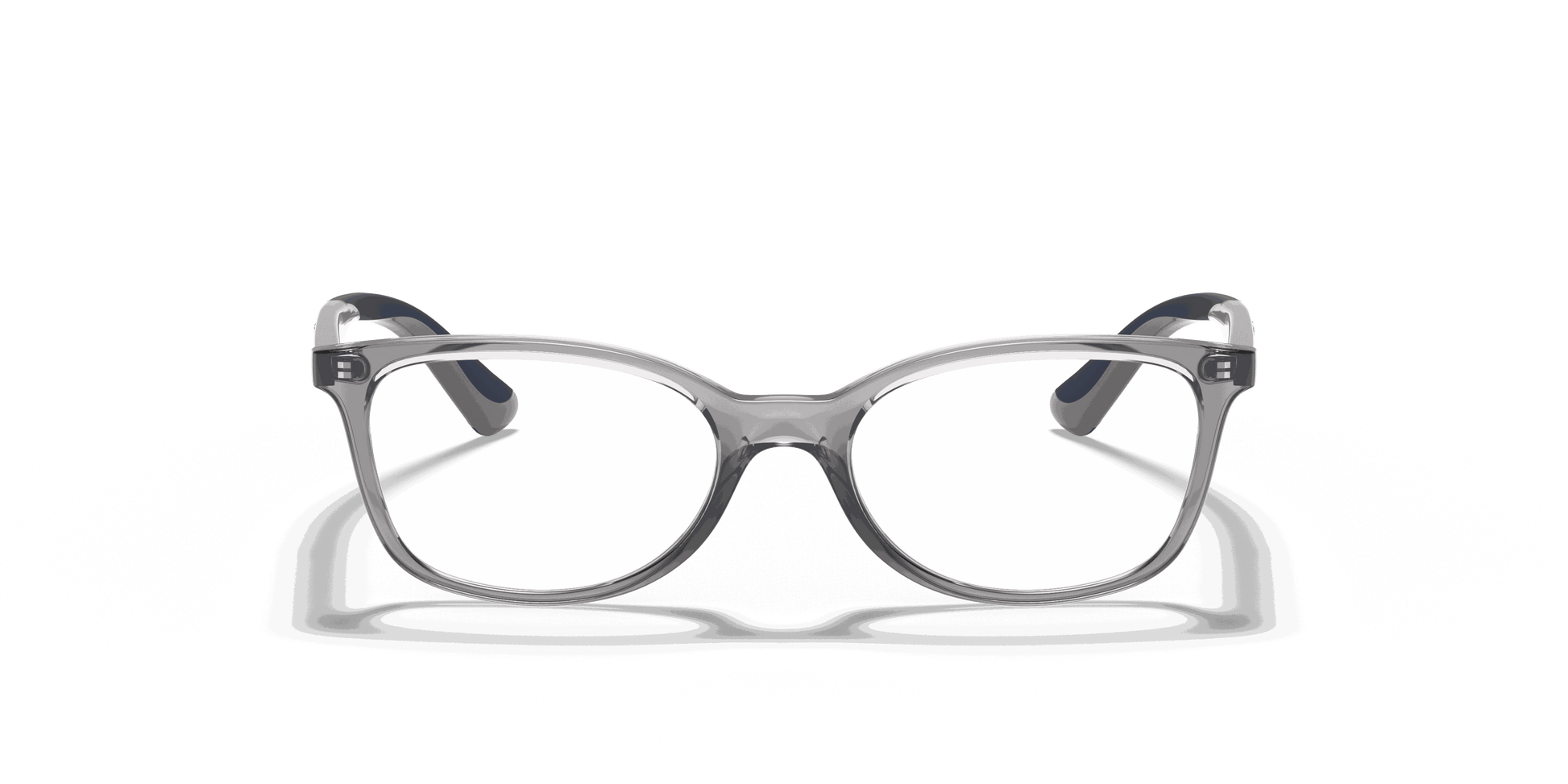 [Clear Lenses, Polished Transparent Grey Frame]
