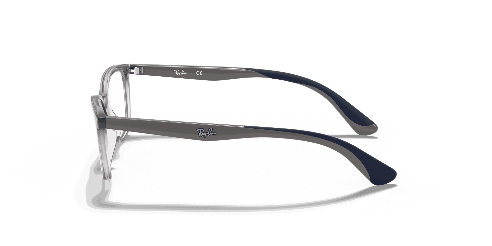 [Clear Lenses, Polished Transparent Grey Frame]