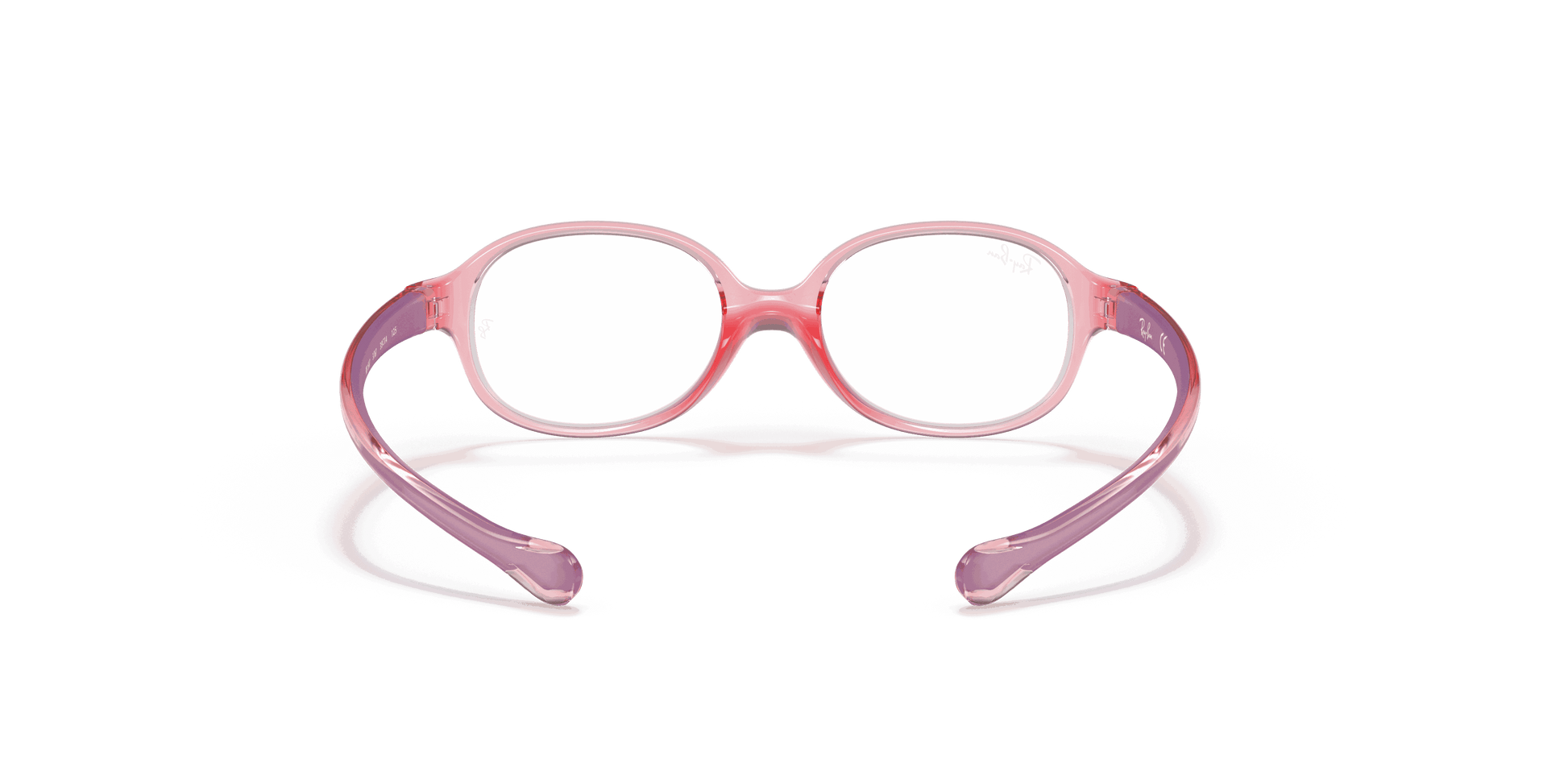 [Clear Lenses, Polished Transparent Light Red Frame]