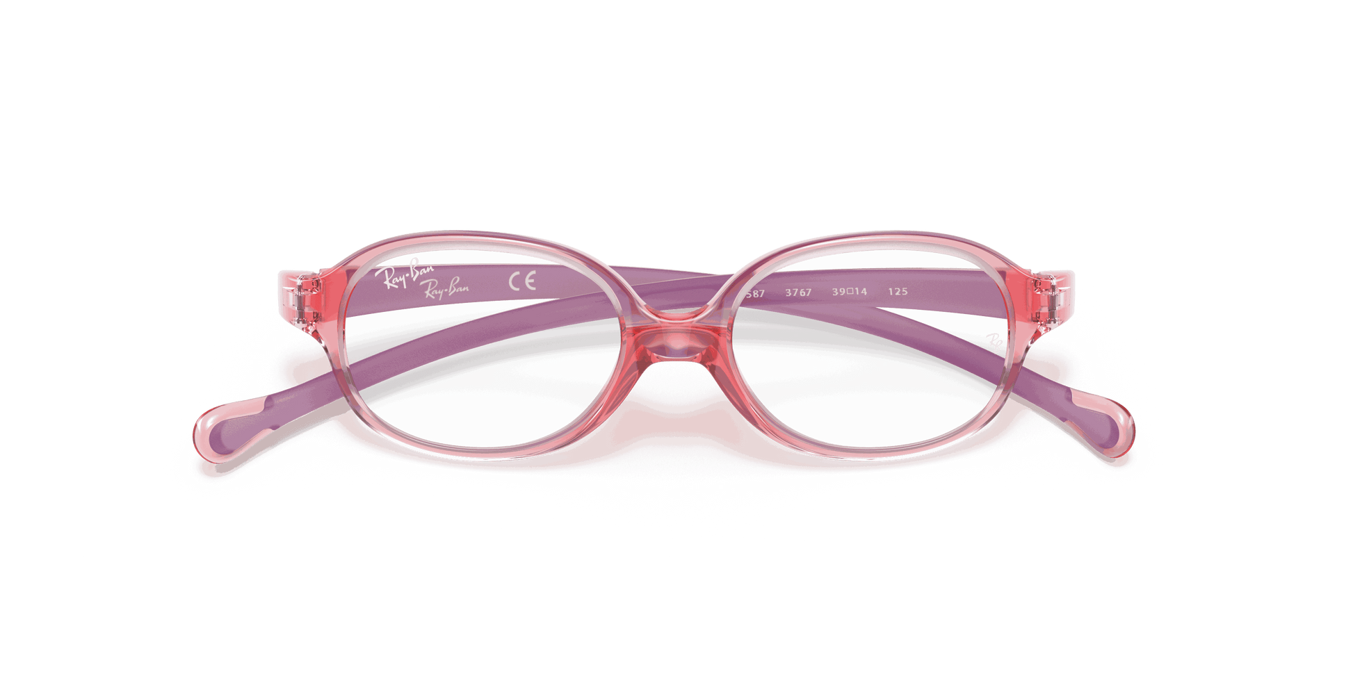 [Clear Lenses, Polished Transparent Light Red Frame]