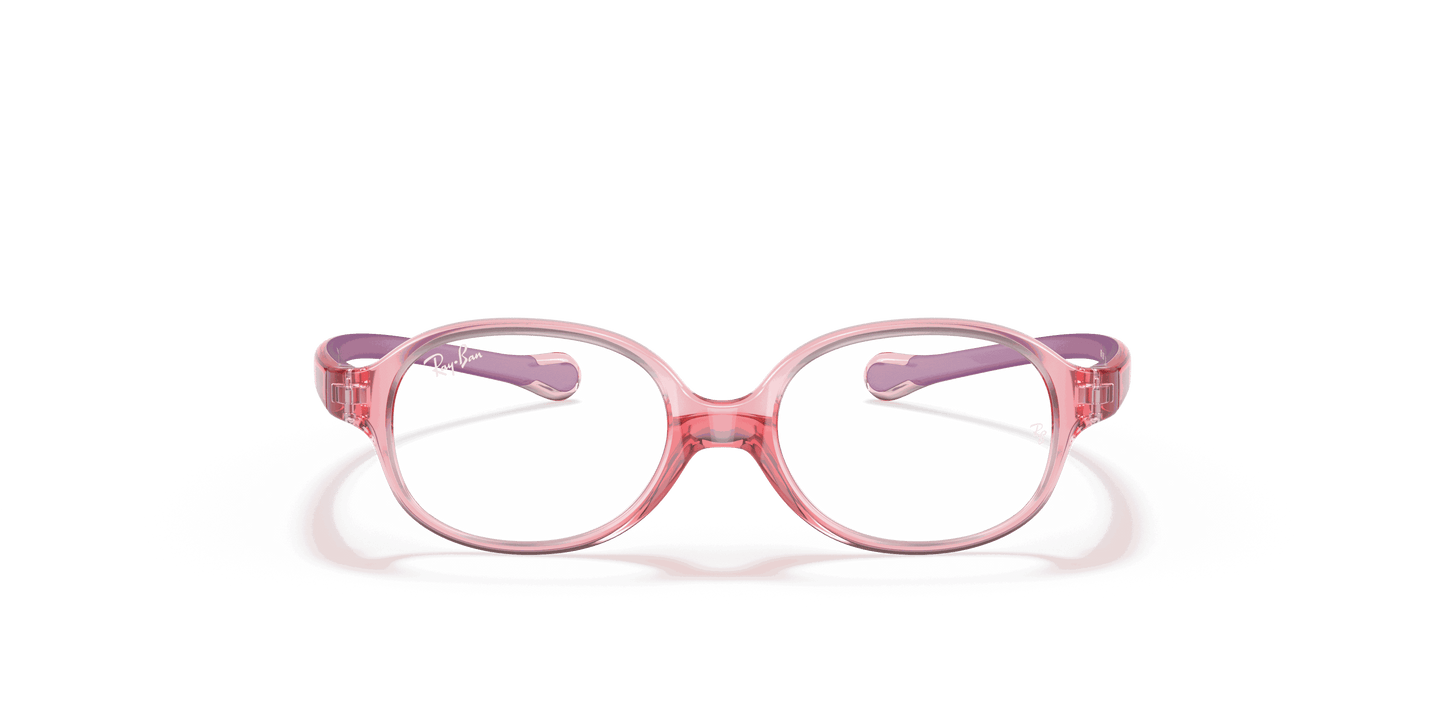 [Clear Lenses, Polished Transparent Light Red Frame]