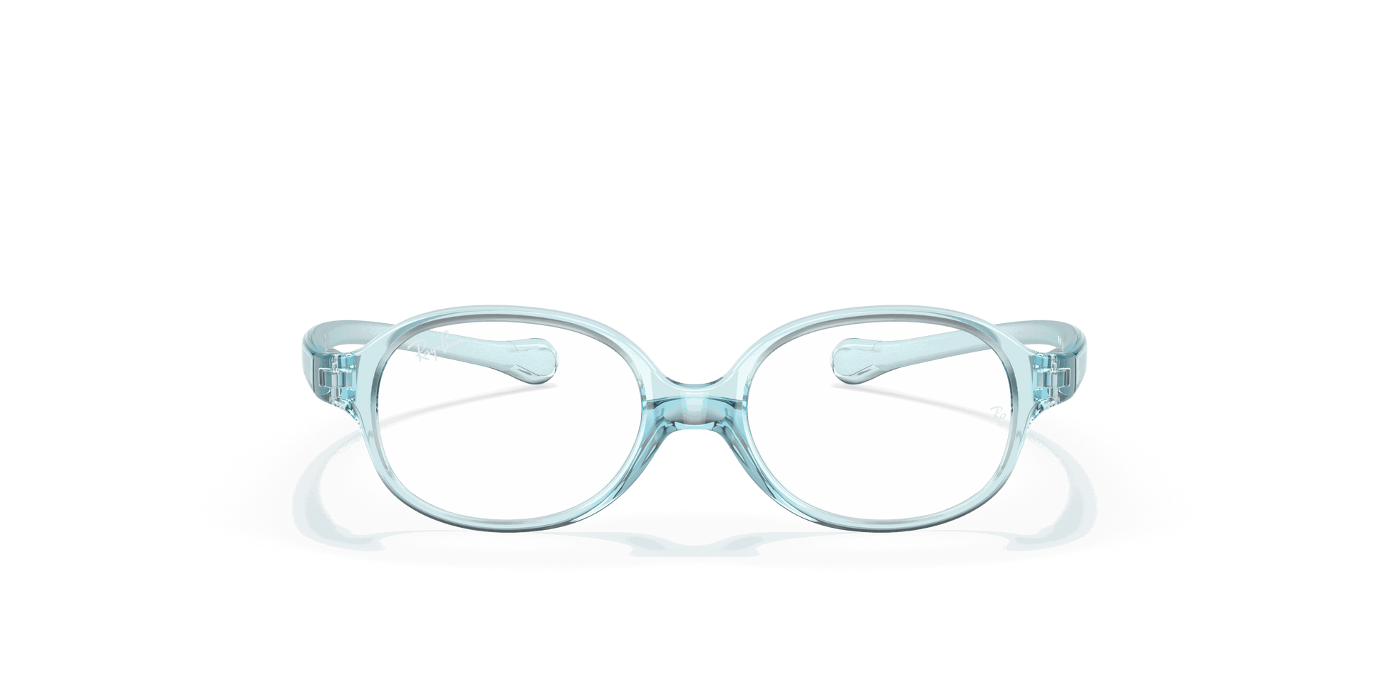 [Clear Lenses, Polished Transparent Light Blue Frame]