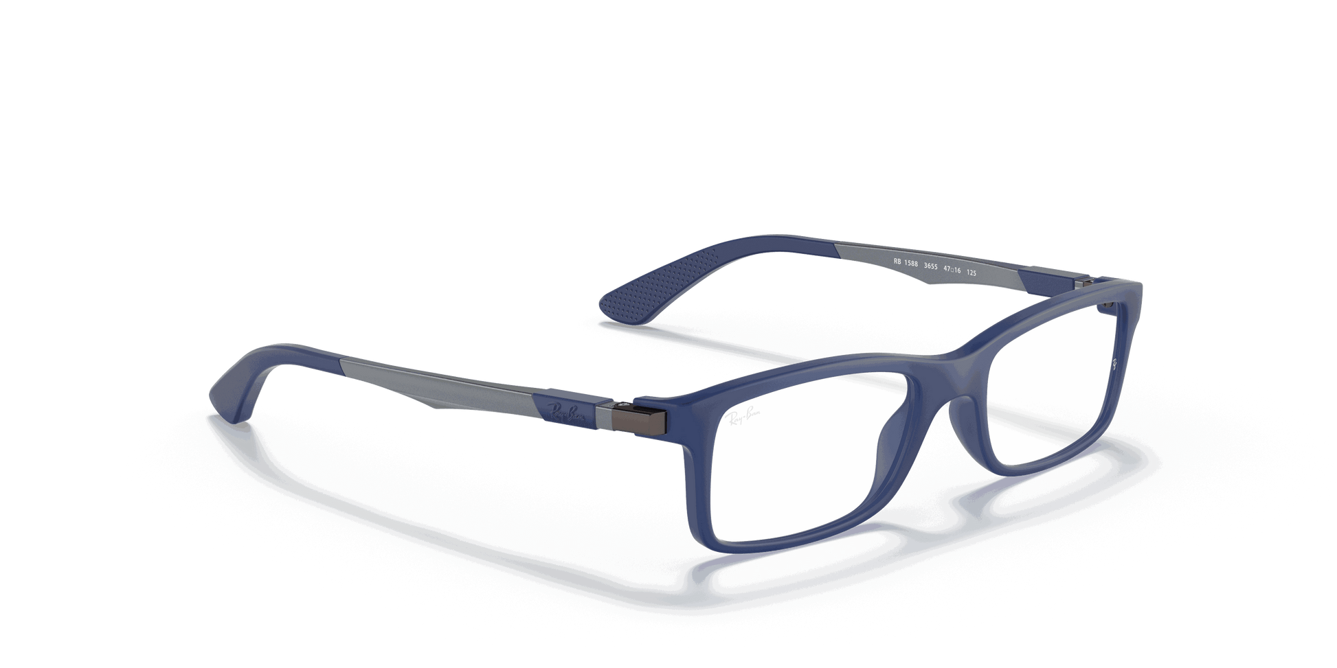 [Clear Lenses, Matte Blue Frame]