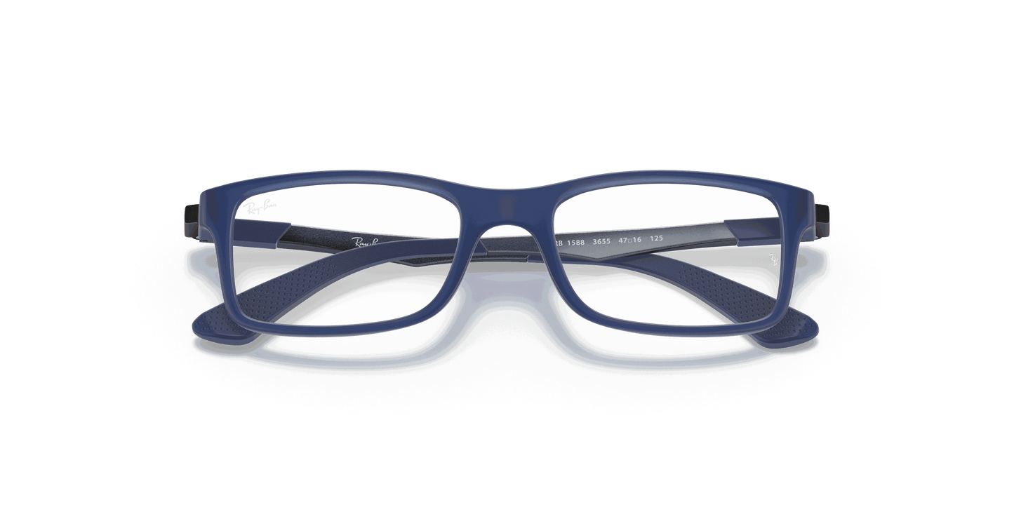 [Clear Lenses, Matte Blue Frame]