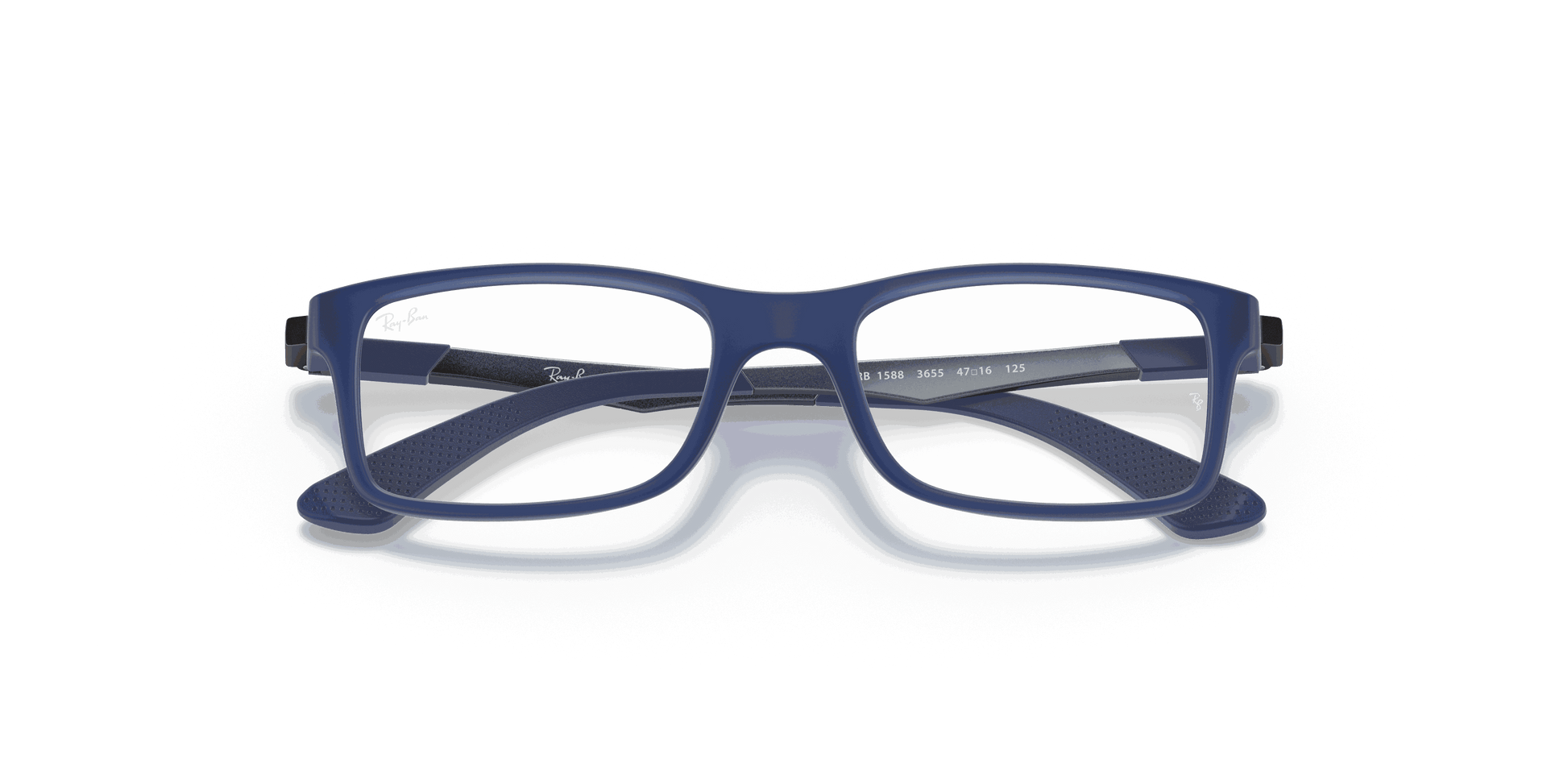 [Clear Lenses, Matte Blue Frame]
