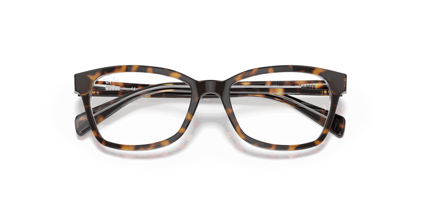 [Clear Lenses, Polished Havana On Transparent Frame]