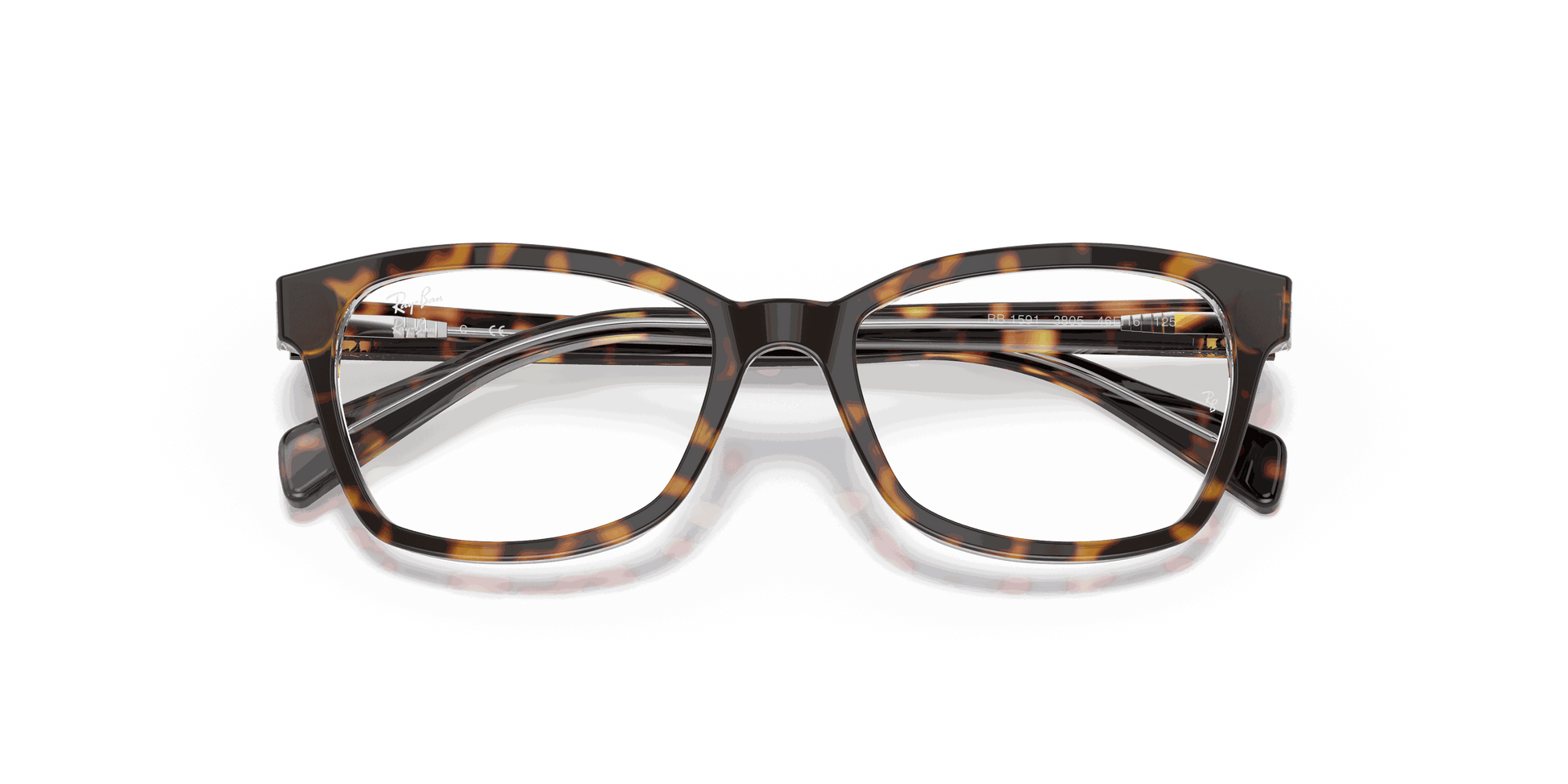 [Clear Lenses, Polished Havana On Transparent Frame]