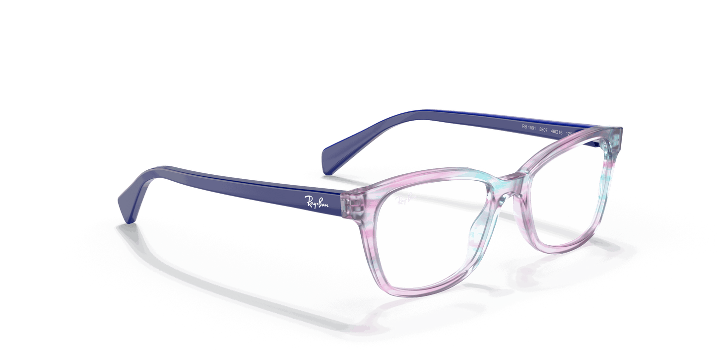 [Clear Lenses, Polished Violet Striped Multicolor Frame]
