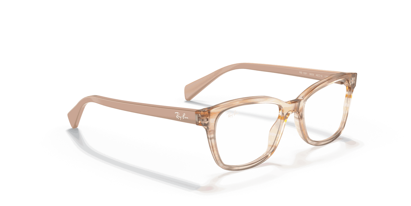 [Clear Lenses, Polished Brown Striped Multicolor Frame]