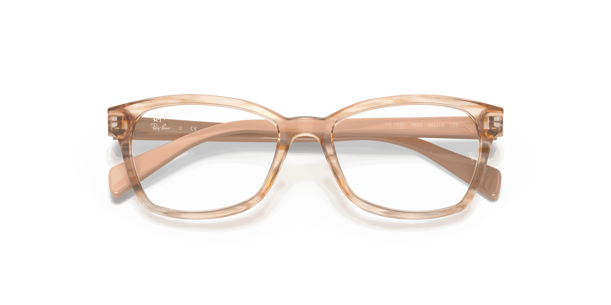 [Clear Lenses, Polished Brown Striped Multicolor Frame]