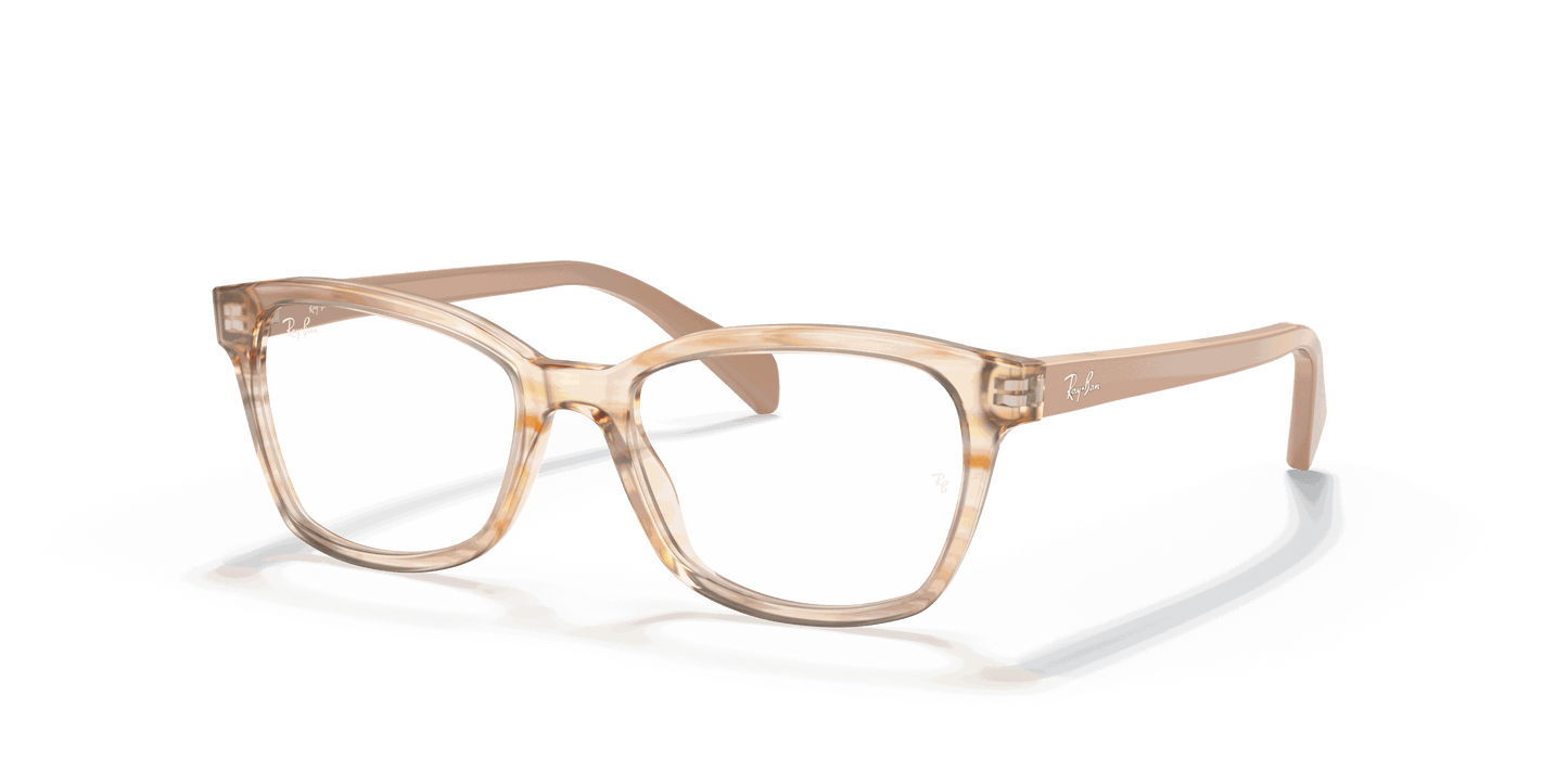 [Clear Lenses, Polished Brown Striped Multicolor Frame]