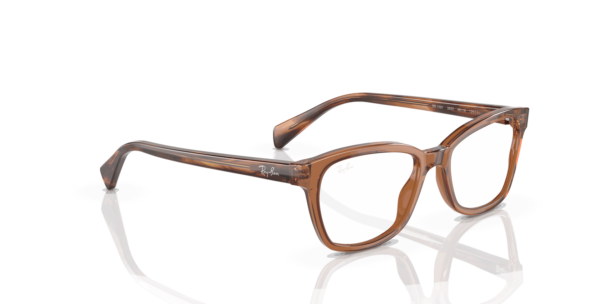 [Clear Lenses, Polished Transparent Brown Frame]
