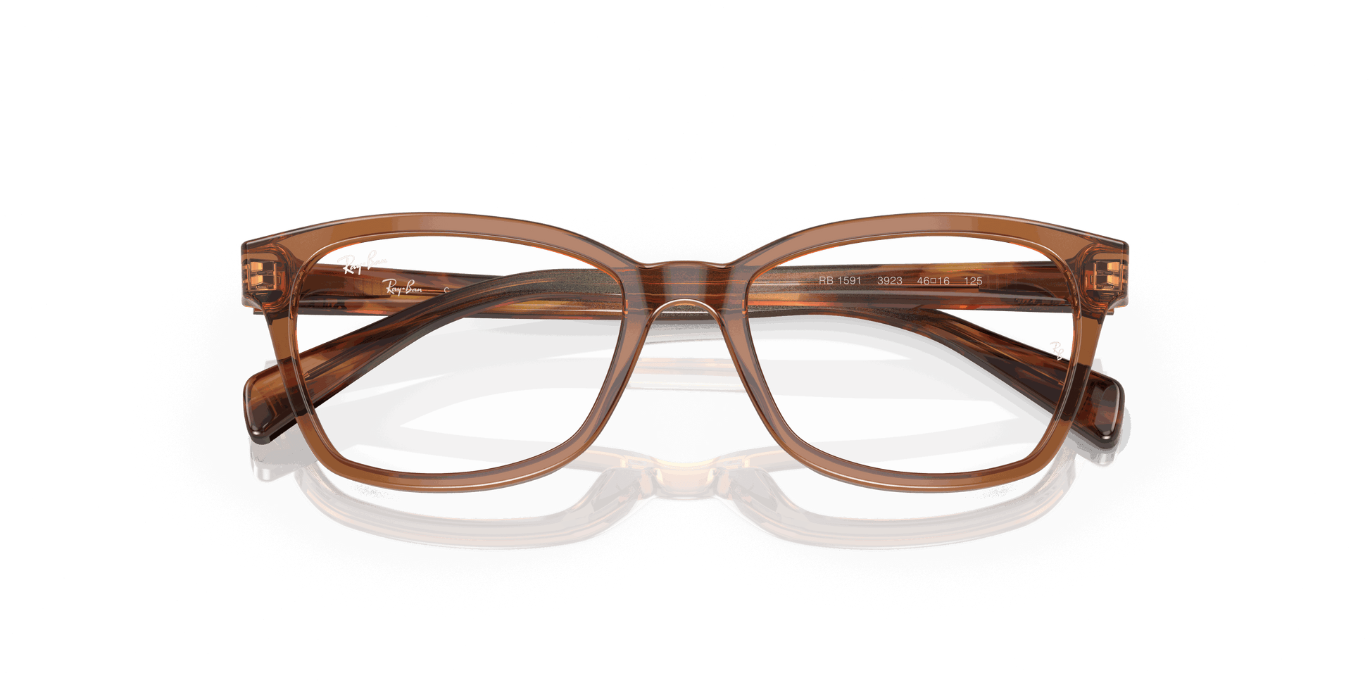 [Clear Lenses, Polished Transparent Brown Frame]