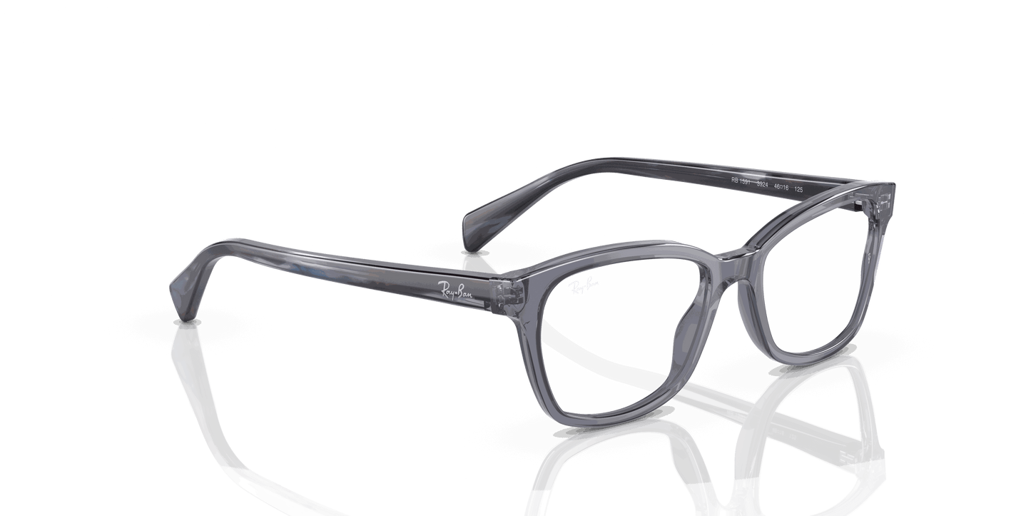 [Clear Lenses, Polished Trasparent Blue Frame]