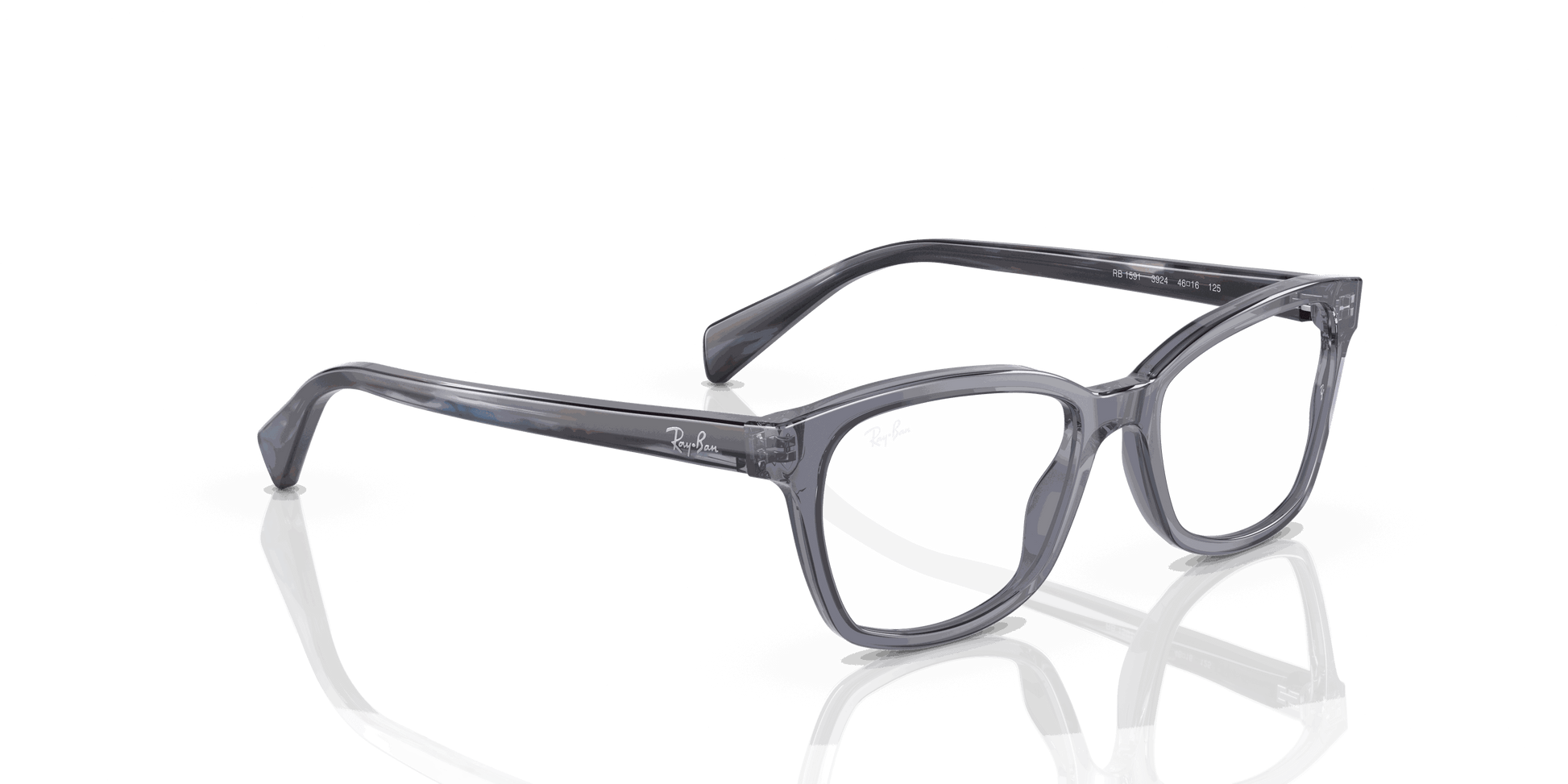 [Clear Lenses, Polished Trasparent Blue Frame]