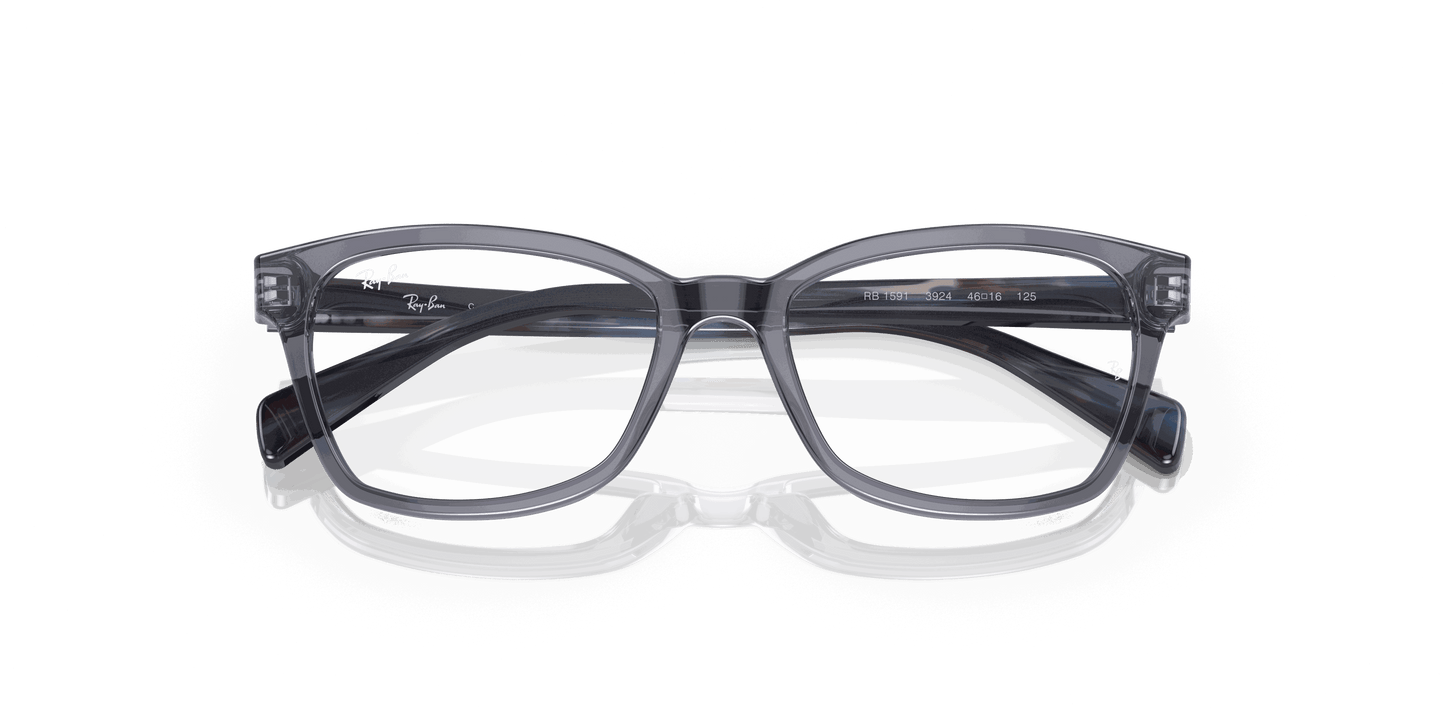 [Clear Lenses, Polished Trasparent Blue Frame]