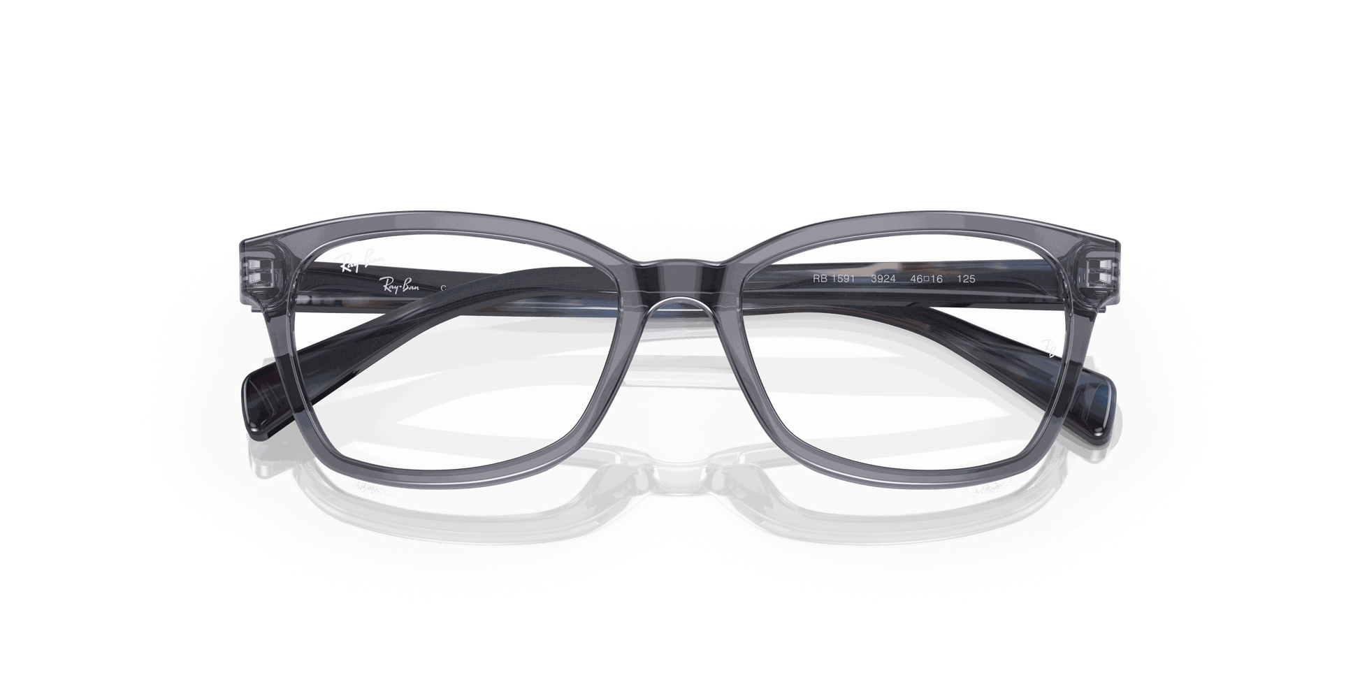 [Clear Lenses, Polished Trasparent Blue Frame]