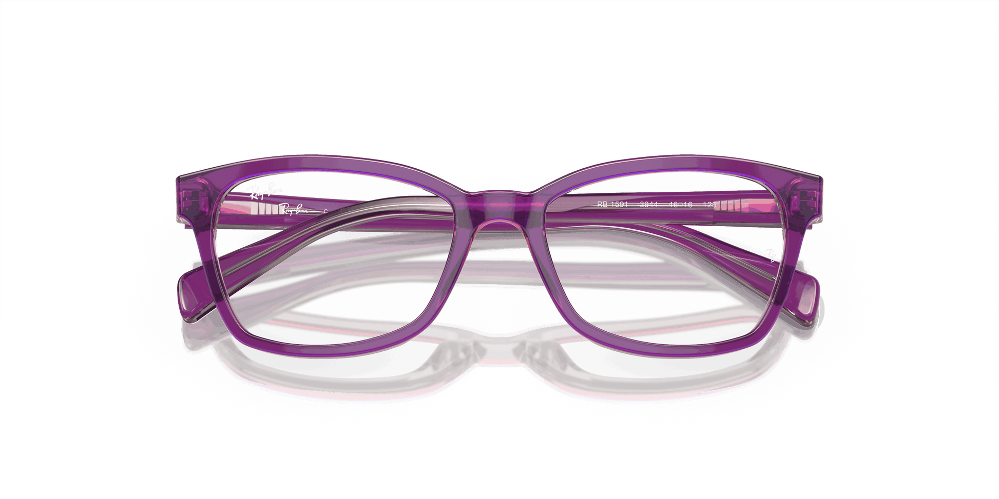 [Clear Lenses, Polished Top Purple & Pink & Beige Frame]