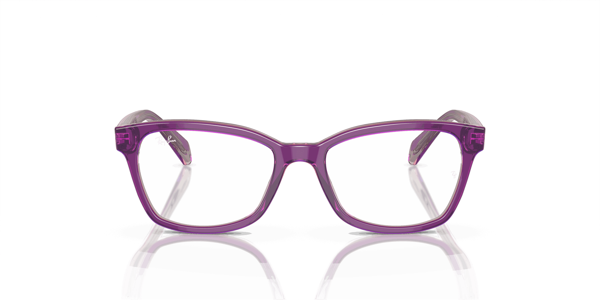 [Clear Lenses, Polished Top Purple & Pink & Beige Frame]