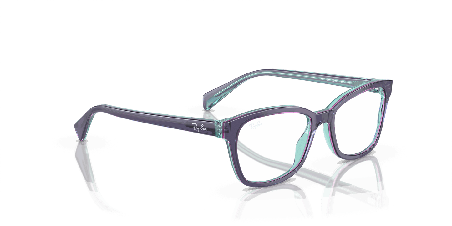 [Demo Lens Lenses, Polished Top Blue & Violet & Light Blue Frame]