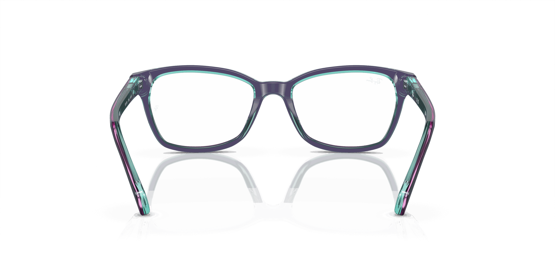 [Demo Lens Lenses, Polished Top Blue & Violet & Light Blue Frame]