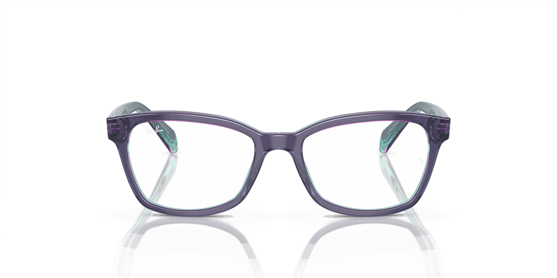 [Demo Lens Lenses, Polished Top Blue & Violet & Light Blue Frame]