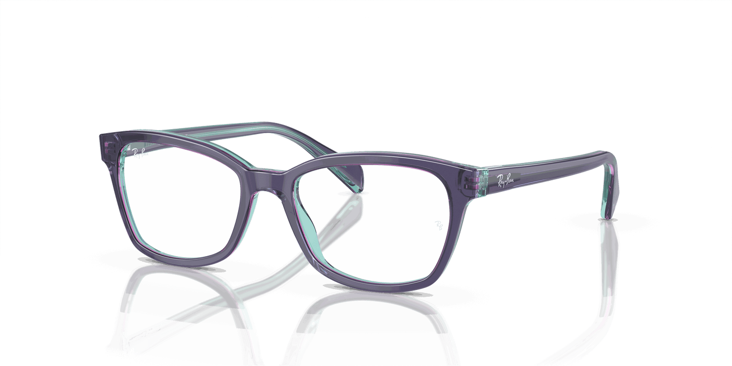[Demo Lens Lenses, Polished Top Blue & Violet & Light Blue Frame]