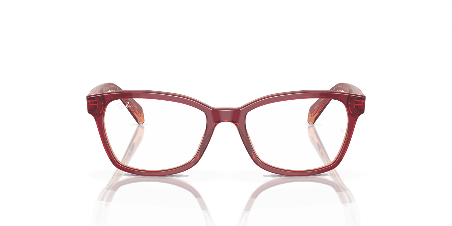 [Demo Lens Lenses, Polished Top Red & Violet & Orange Frame]