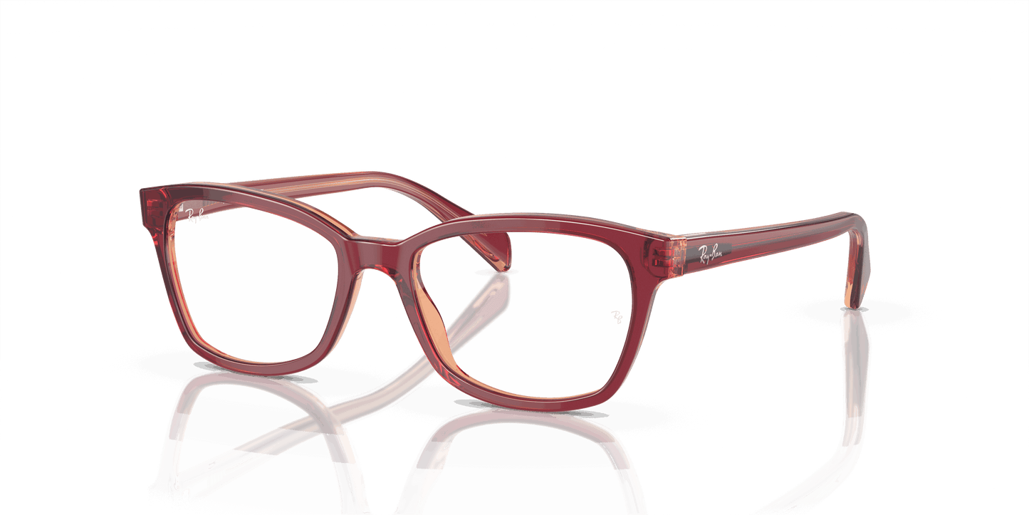 [Demo Lens Lenses, Polished Top Red & Violet & Orange Frame]