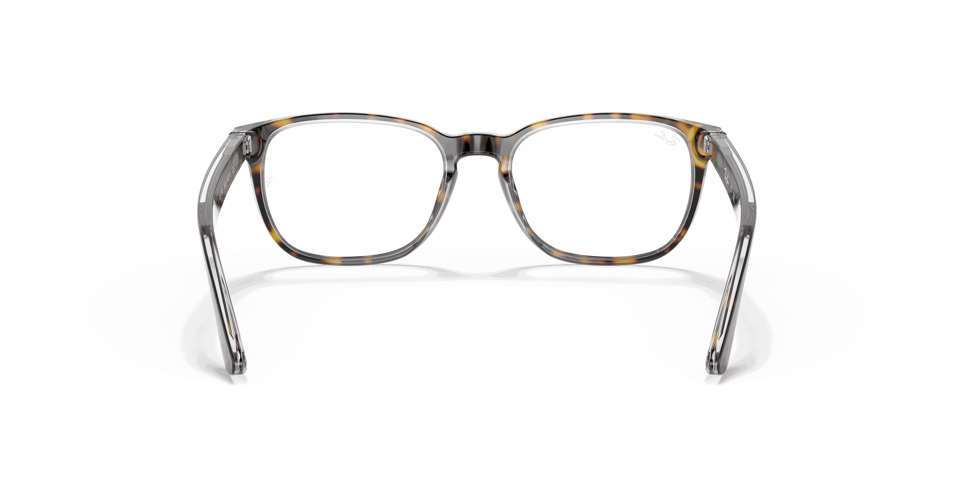 [Clear Lenses, Polished Havana On Transparent Frame]