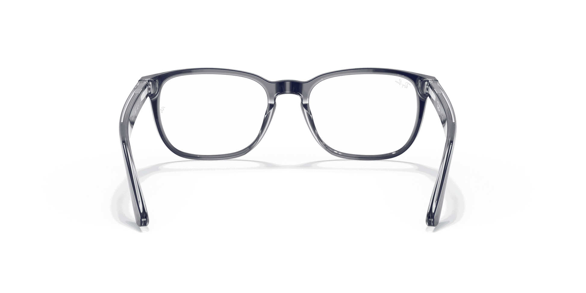 [Clear Lenses, Polished Blue On Transparent Frame]