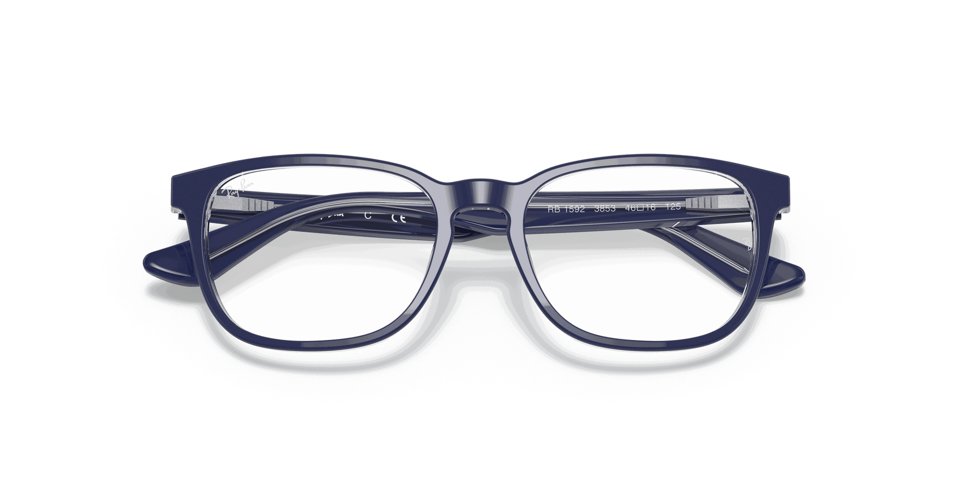 [Clear Lenses, Polished Blue On Transparent Frame]