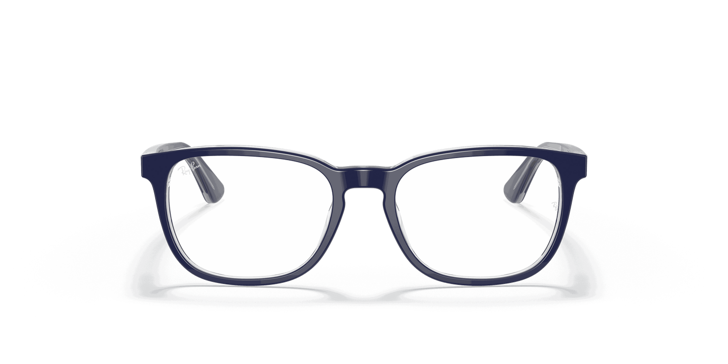 [Clear Lenses, Polished Blue On Transparent Frame]