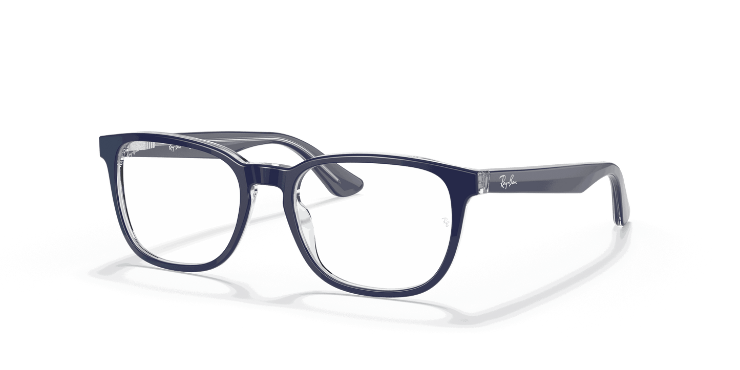 [Clear Lenses, Polished Blue On Transparent Frame]