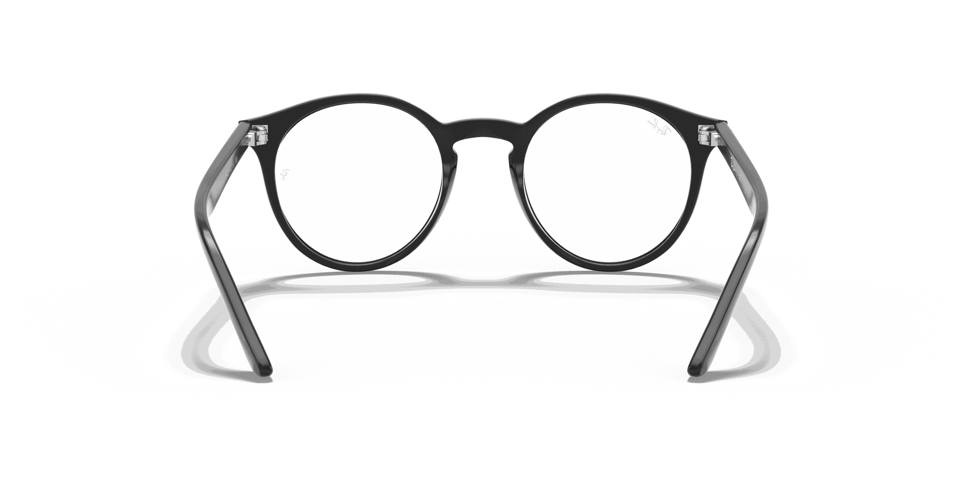 [Clear Lenses, Polished Black Frame]