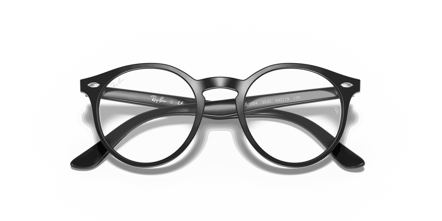[Clear Lenses, Polished Black Frame]