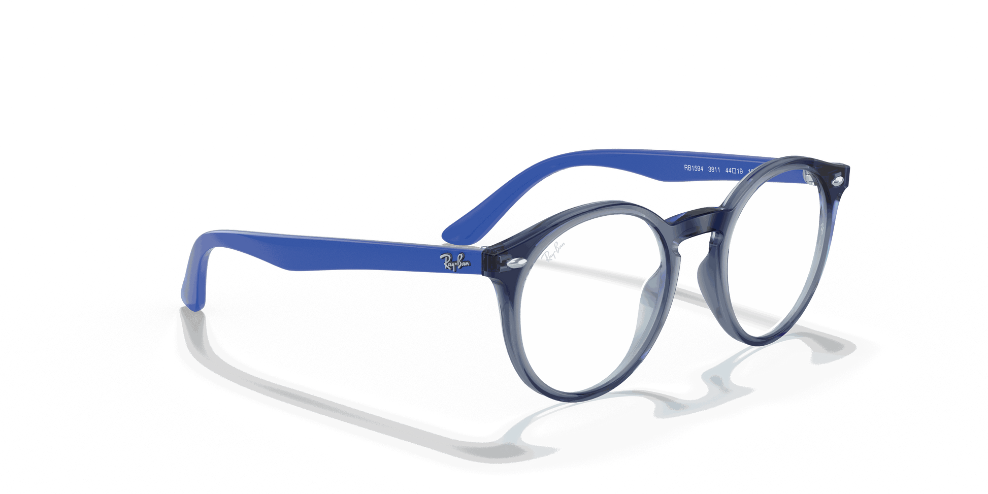 [Clear Lenses, Polished Transparent Blue Frame]