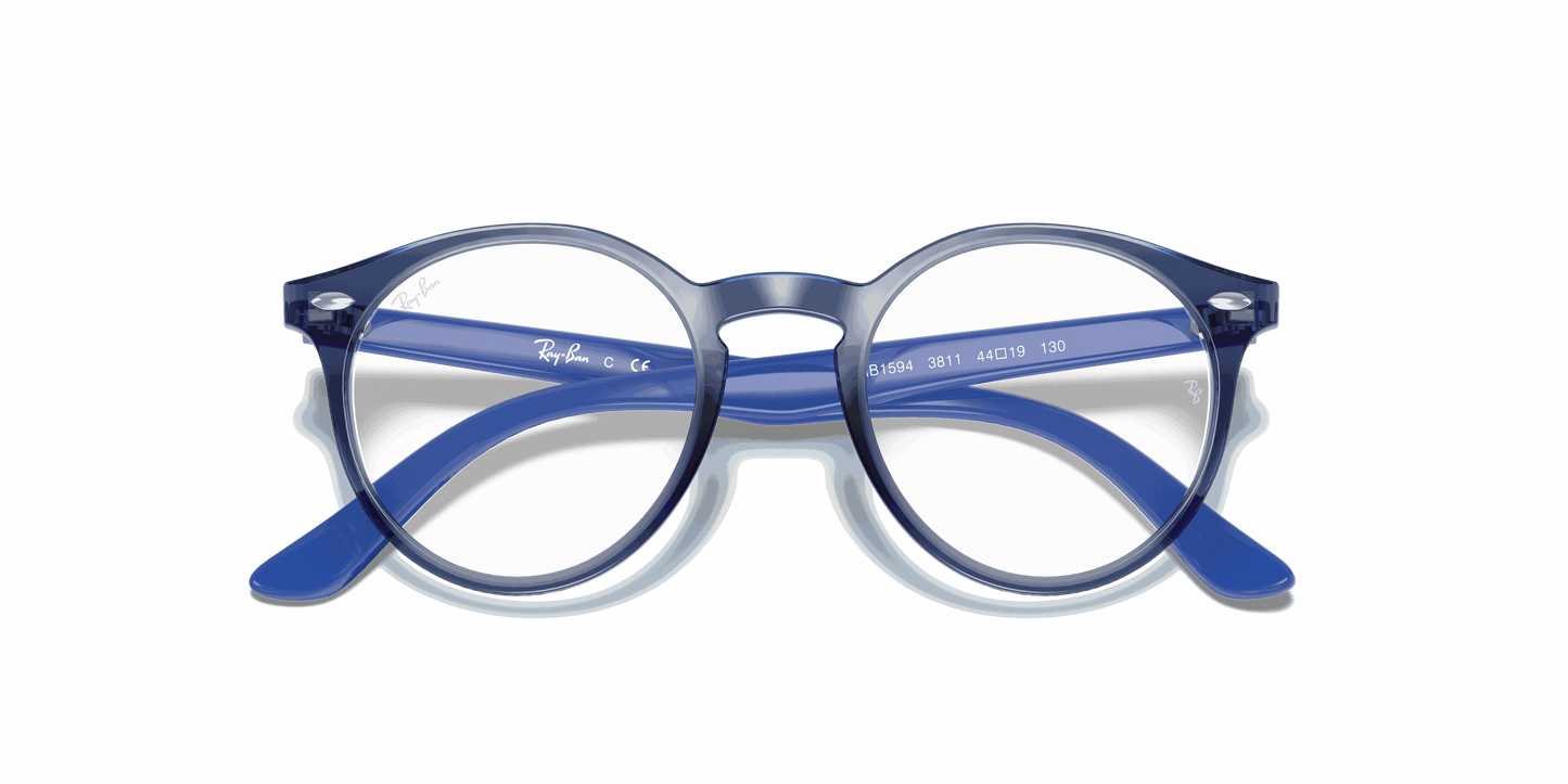 [Clear Lenses, Polished Transparent Blue Frame]