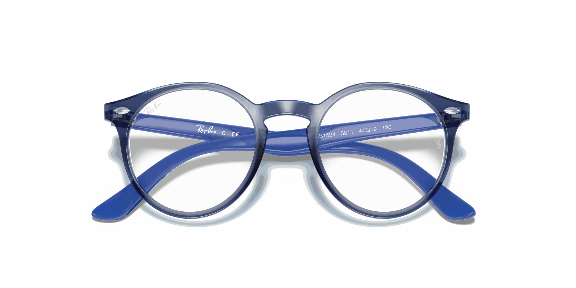 [Clear Lenses, Polished Transparent Blue Frame]
