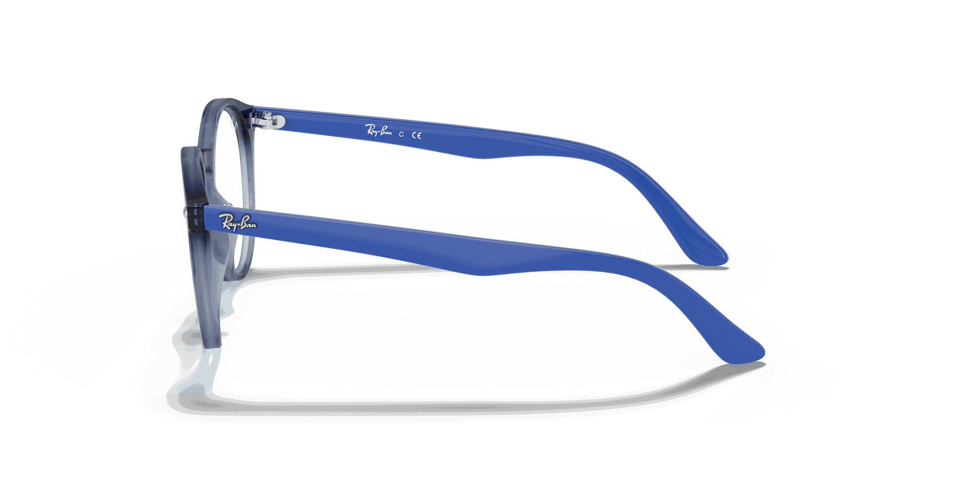 [Clear Lenses, Polished Transparent Blue Frame]