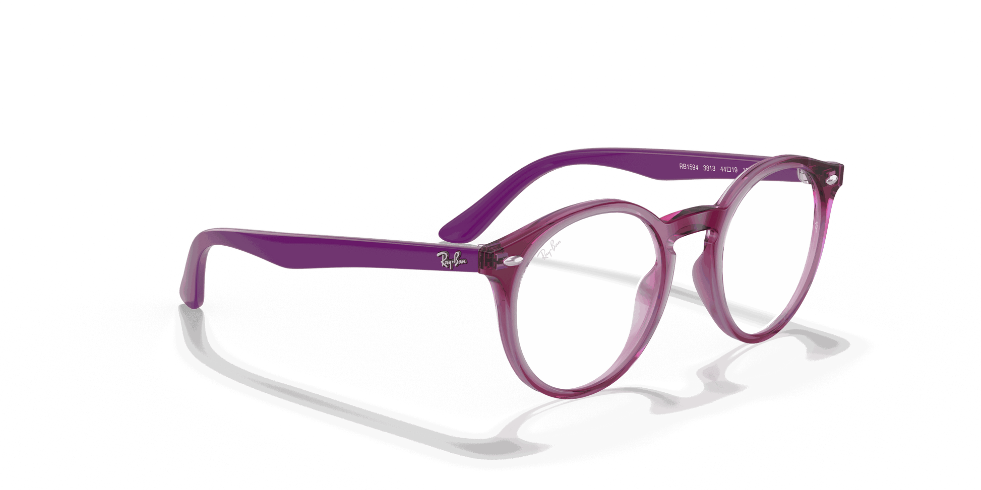 [Clear Lenses, Polished Transparent Fuxia Frame]