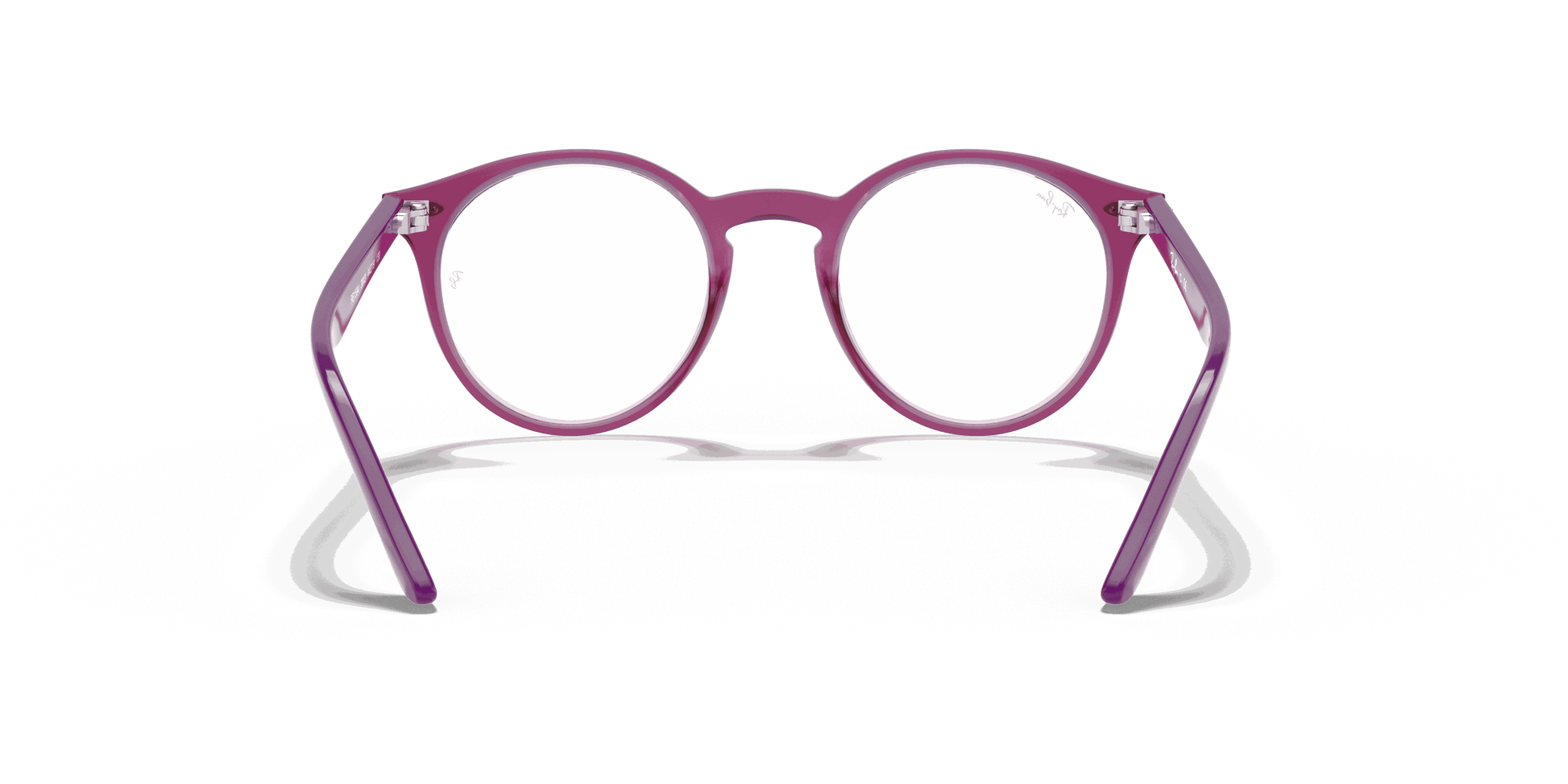 [Clear Lenses, Polished Transparent Fuxia Frame]