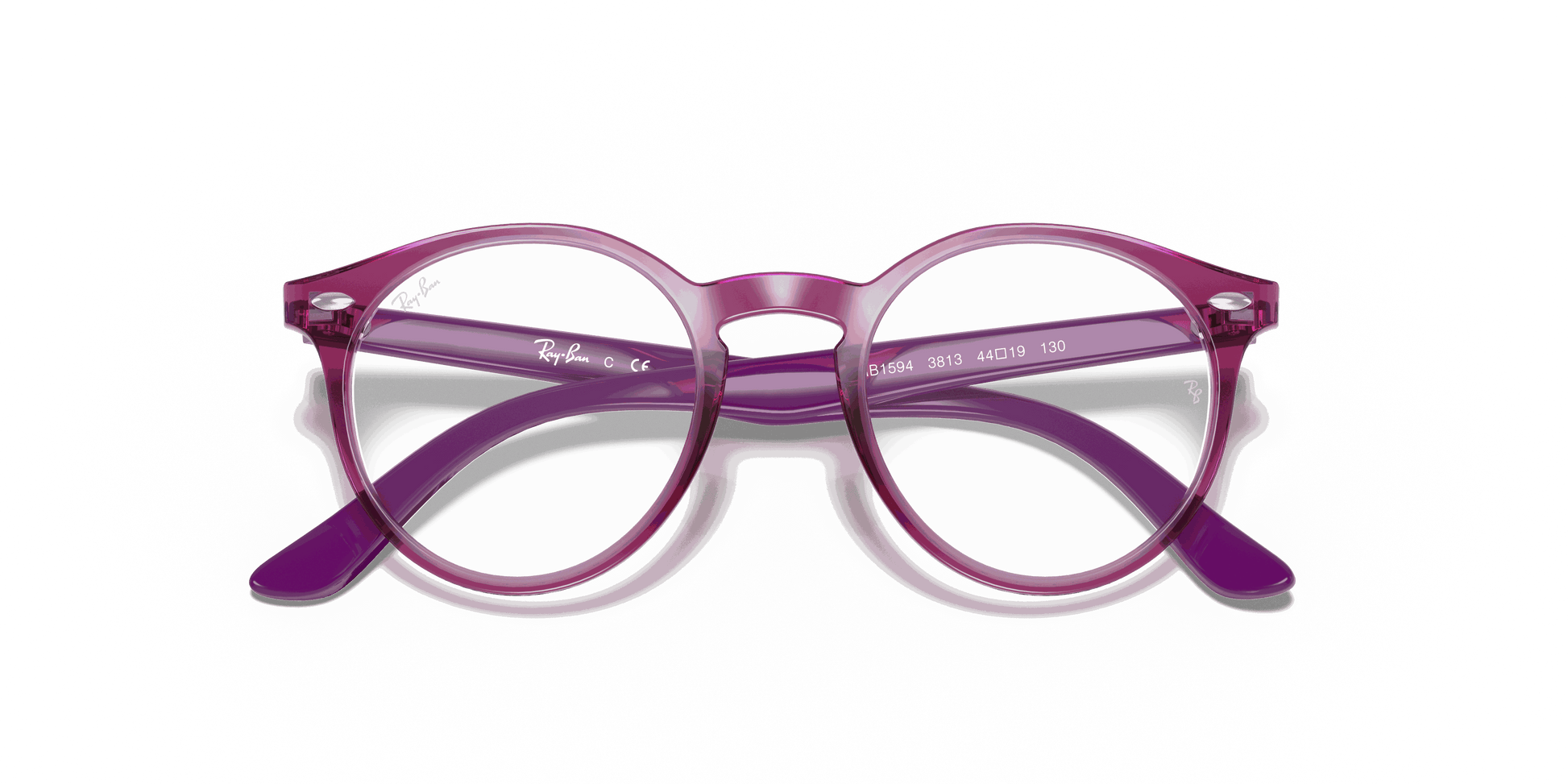 [Clear Lenses, Polished Transparent Fuxia Frame]