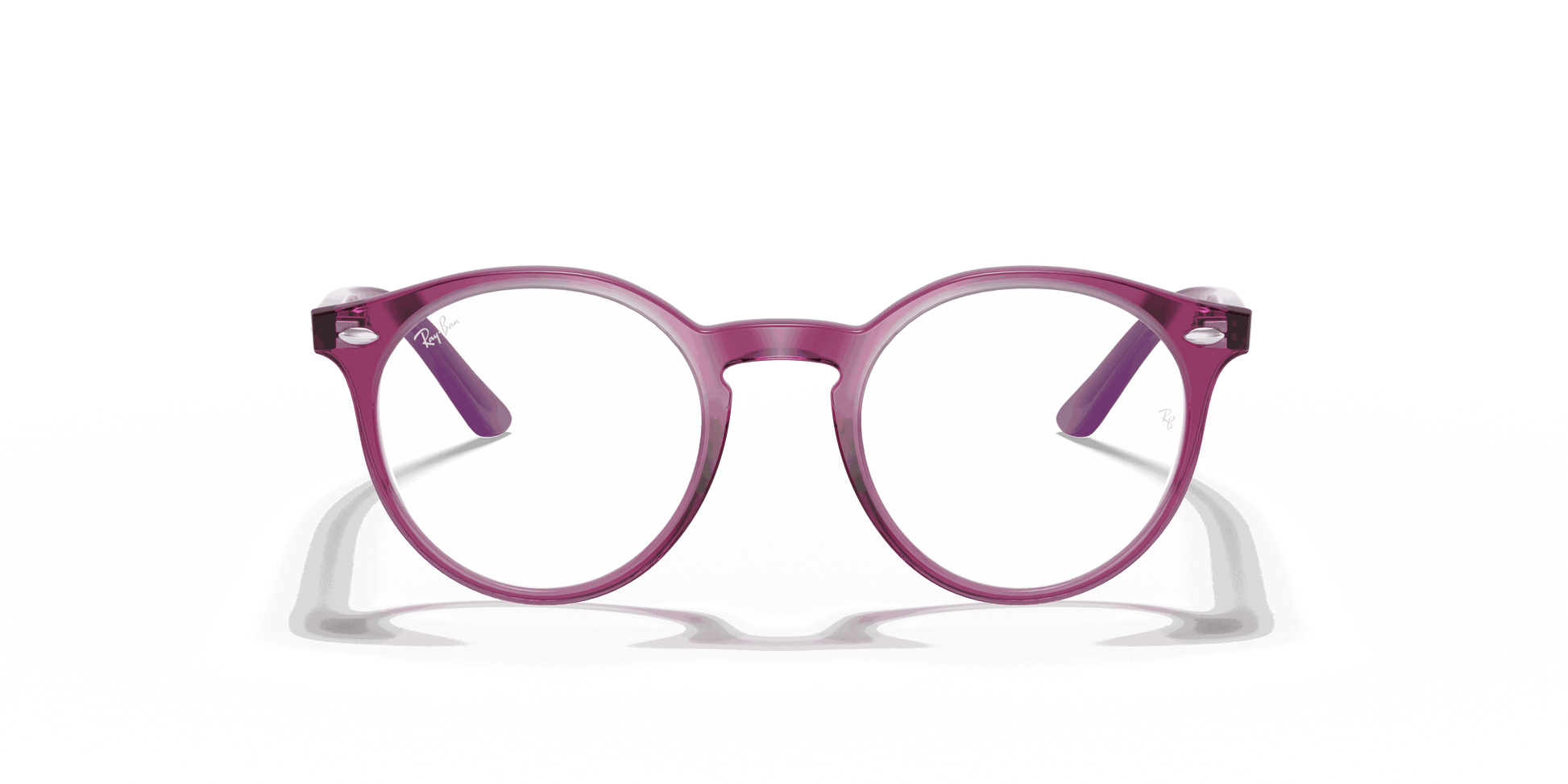 [Clear Lenses, Polished Transparent Fuxia Frame]
