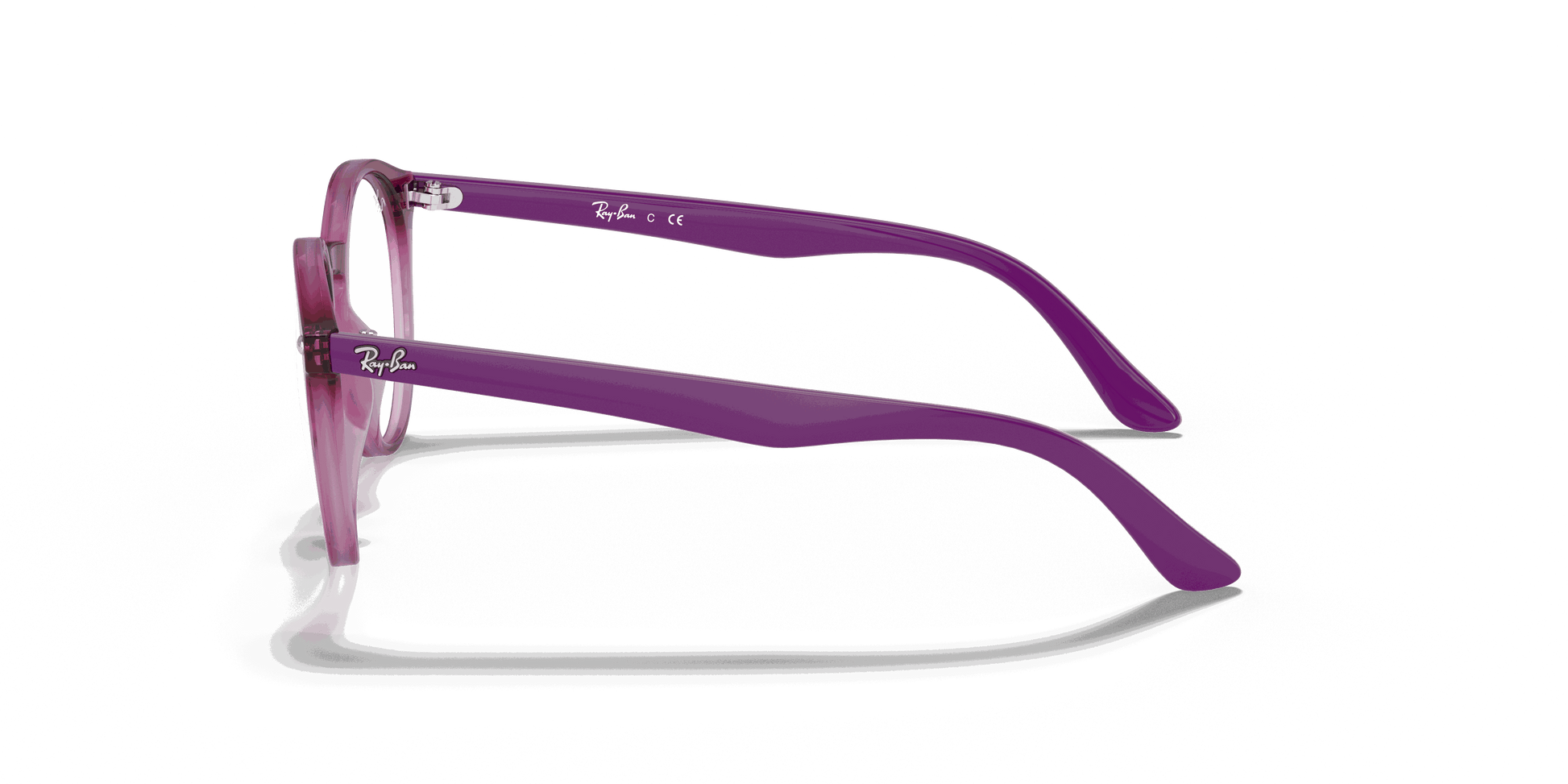 [Clear Lenses, Polished Transparent Fuxia Frame]