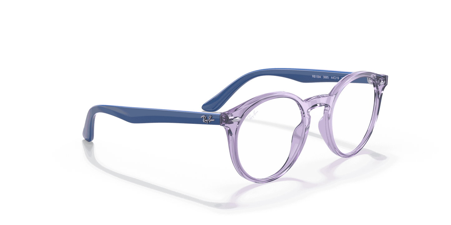 [Demo Lens Lenses, Polished Transparent Violet Frame]