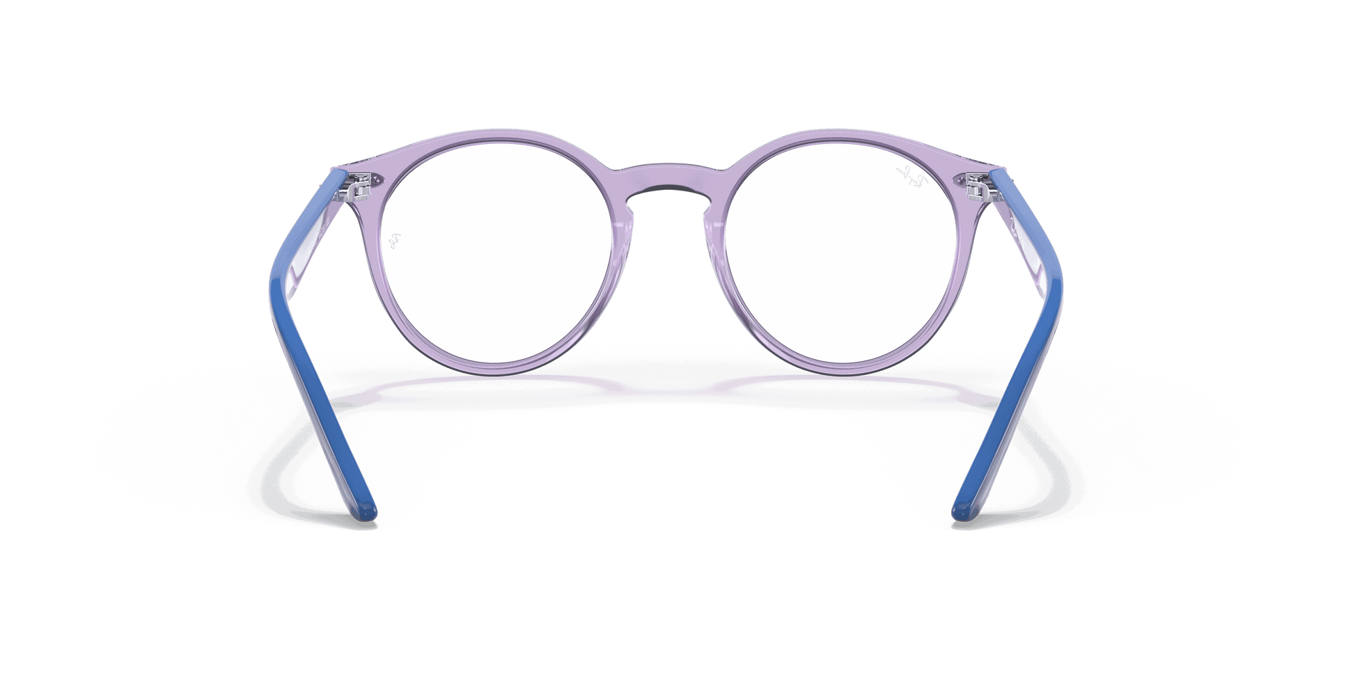 [Demo Lens Lenses, Polished Transparent Violet Frame]