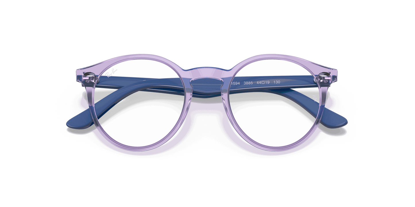 [Demo Lens Lenses, Polished Transparent Violet Frame]